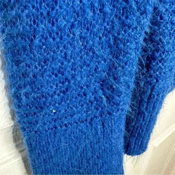 Cardigan Knit  Blue Size Medium - Picture 7 of 16